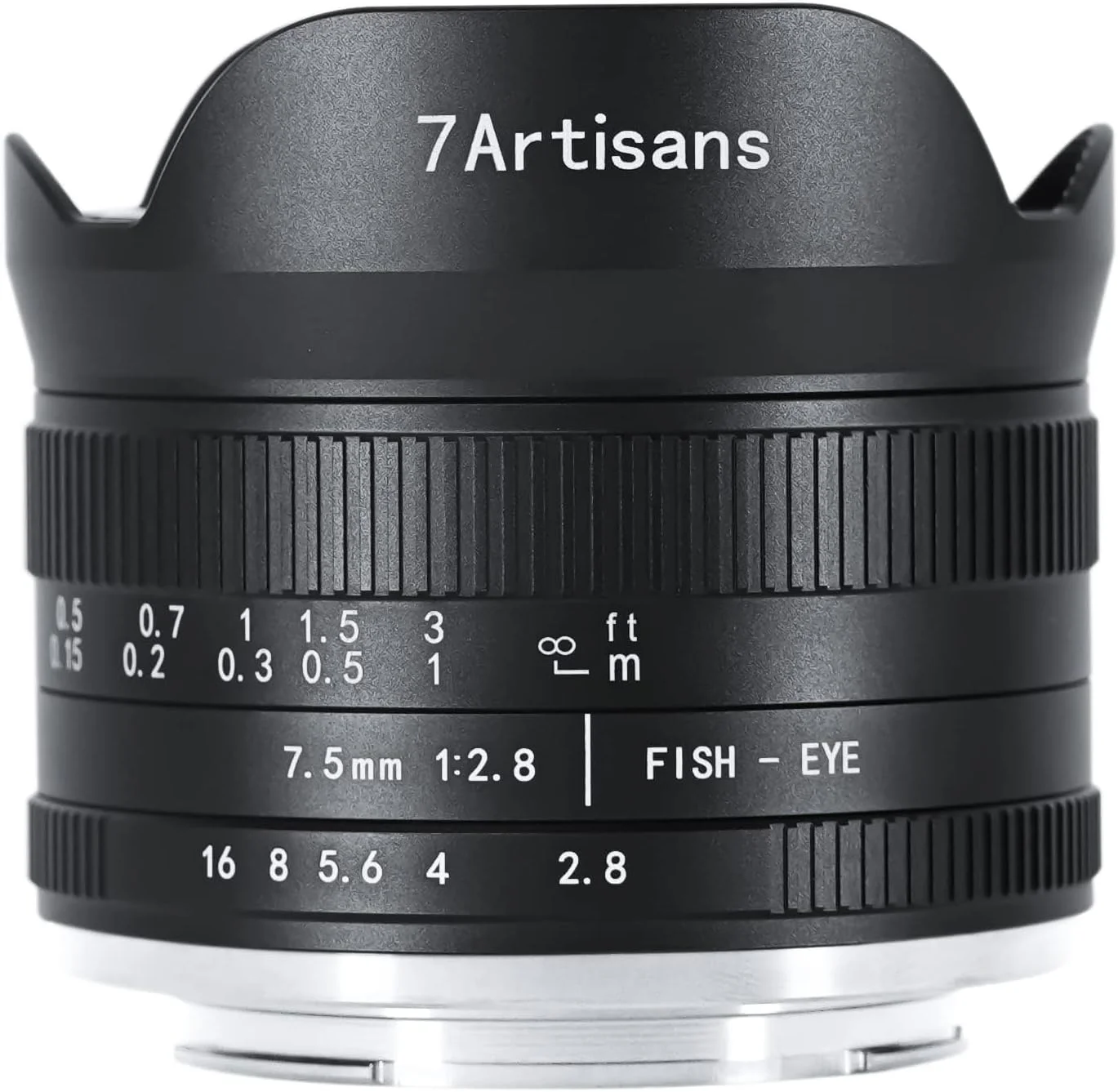 لنز ثابت دستی 7artisans 7.5mm f2.8 Mark II APS-C Fisheye Wide Angle برای دوربین های بدون آینه Canon R Mount مدل های R RP R5 R6