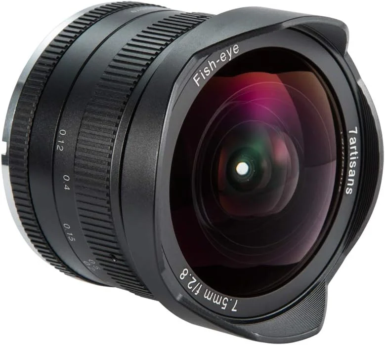 لنز فیش آی زاویه باز ثابت 7.5 میلی متری F2.8 APS-C هفت آرتیسان برای دوربین های بدون آینه کامپکت کانن با مانت Canon EF-M مدل های M1 M2 M3 M5 M6 M10 - مشکی لنز فیش آی زاویه باز ثابت 7.5 میلی متری F2.8 APS-C هفت آرتیسان برای دوربین های بدون آینه کامپکت کانن با مانت Canon EF-M مدل های M1 M2 M3 M5 M6 M10 - مشکی