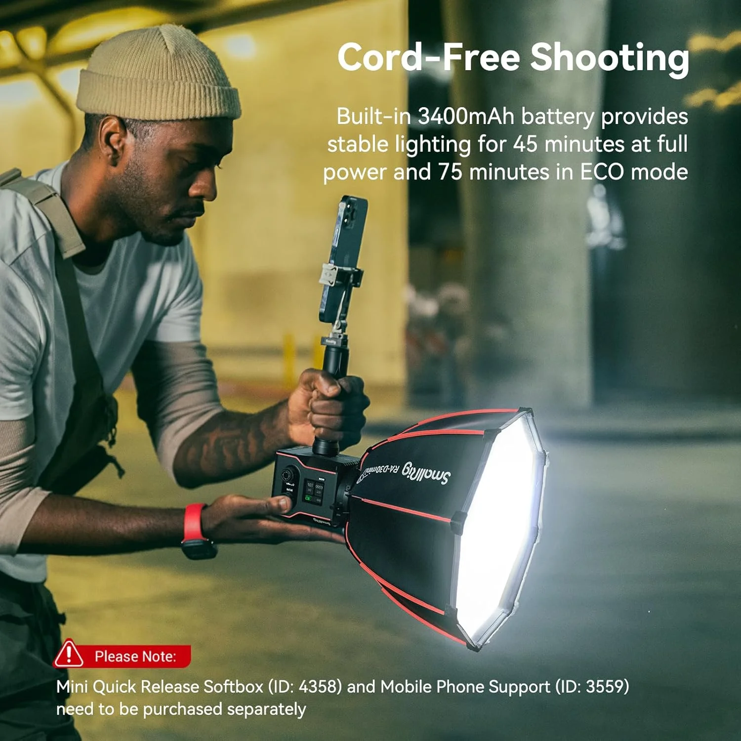 نور ویدئویی COB مدل SMALLRIG RC 60B شماره 4376 نور ویدئویی COB مدل SMALLRIG RC 60B شماره 4376