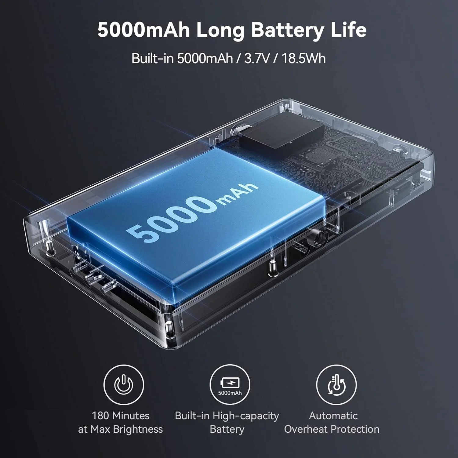 نور ویدئویی RGB مدل SmallRig RM120، پنل نور دوربین، نور قابل حمل عکاسی با باتری 5000 میلی آمپر ساعتی، 12 جلوه نوری، 2500-8500K قابل تنظیم، برای عکاسی، ولاگ، کنفرانس ویدیویی - 3808