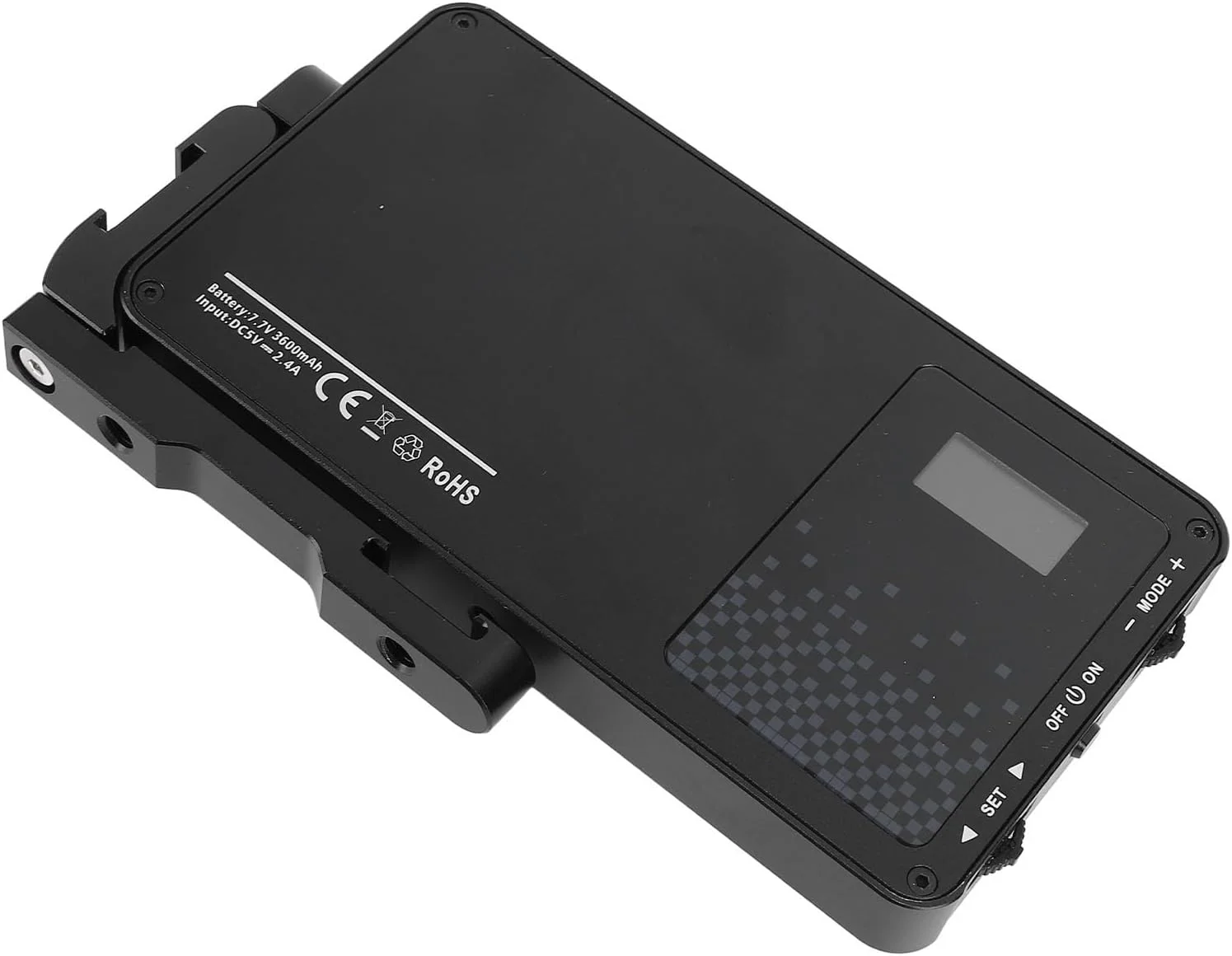 نور ویدئویی RGB با پایه کفشک سرد، 12 وات تمام رنگی 2700 تا 10000 کلوین با قابلیت چرخش 360 درجه، پنل نور LED دوربین برای نورپردازی کنفرانس ویدیویی عکاسی