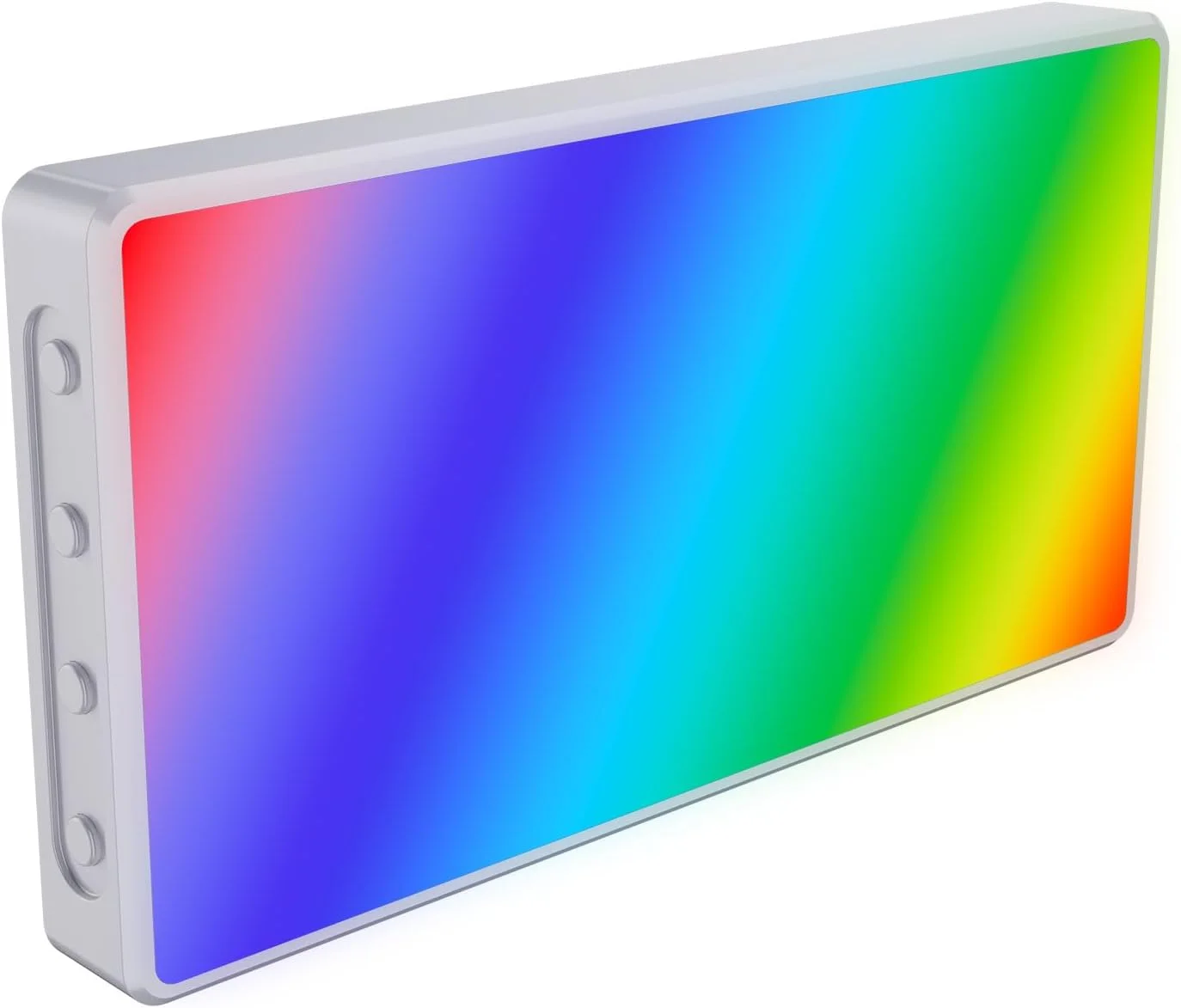 نور ویدئویی RGB، پنل نور دوربین LED با 225 مهره LED به همراه مانت کفشک سرد، نور پرکننده عکاسی تمام رنگی CRI 95+ با باتری قابل شارژ 4000 میلی آمپر ساعتی برای تلفن های هوشمند، تبلت ها، لپ تاپ ها
