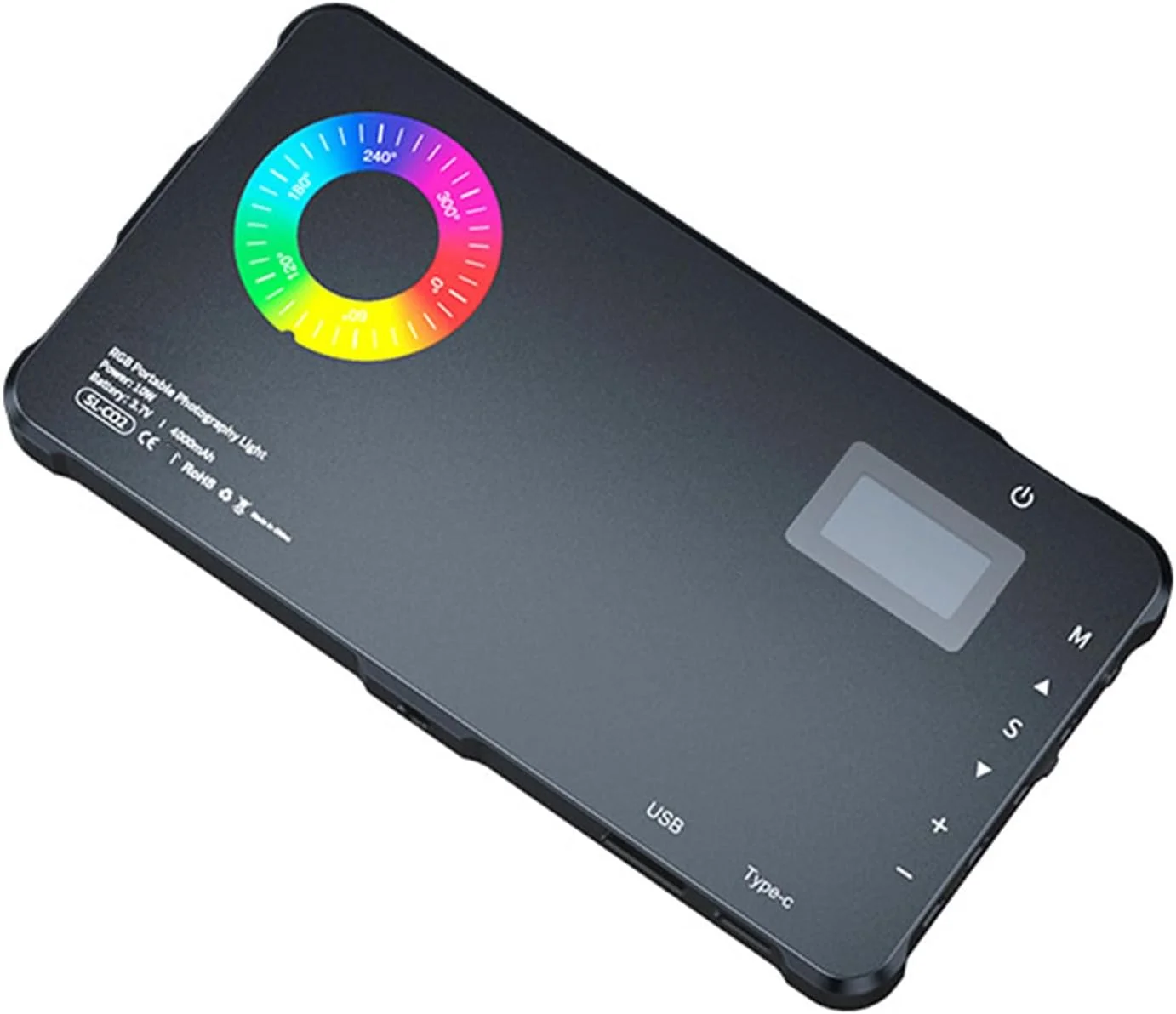 نور ویدئویی LED با دمای رنگ قابل تنظیم 2500K-9000K، نور پرکننده 10 واتی LED با دمای رنگ کامل برای نورپردازی سفر و ولاگ