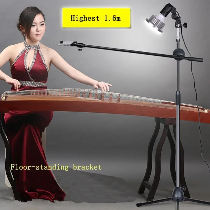 AECAM - پایه نگهدارنده قابل تنظیم گوشی با بازوی بوم + کیت استودیوی عکس/فیلم با نور LED فوق العاده روشن 35 واتی (مجموعه 1)