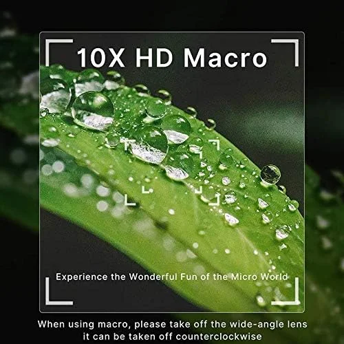 لنز زاویه باز 18 میلی متری ULANZI WL-1 به همراه لنز ماکرو HD 10X، لنز دوربین اضافی 2 در 1، مناسب برای اندروید و لوازم جانبی دوربین ZV-1 (لنز سفید ZV1) لنز زاویه باز 18 میلی متری ULANZI WL-1 به همراه لنز ماکرو HD 10X، لنز دوربین اضافی 2 در 1، مناسب برای اندروید و لوازم جانبی دوربین ZV-1 (لنز سفید ZV1)