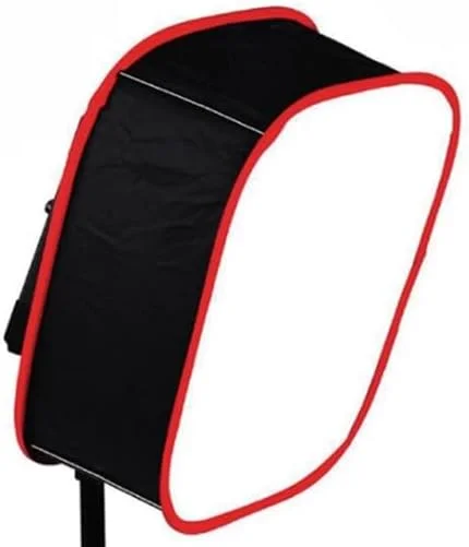 AECAM - پنل دیفیوزر سافت باکس فیلتر نرم تاشو برای نور ویدئویی ال ای دی YONGNUOs YN600L YN300 YN300III IV لوازم جانبی عکاسی (قرمز)