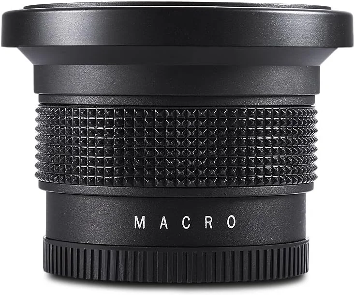 لنز زاویه باز فوق العاده عریض چشم ماهی 52 میلی متری 0.35X برای لنز دوربین کانن، نیکون و سونی با رزوه فیلتر 52 میلی متری