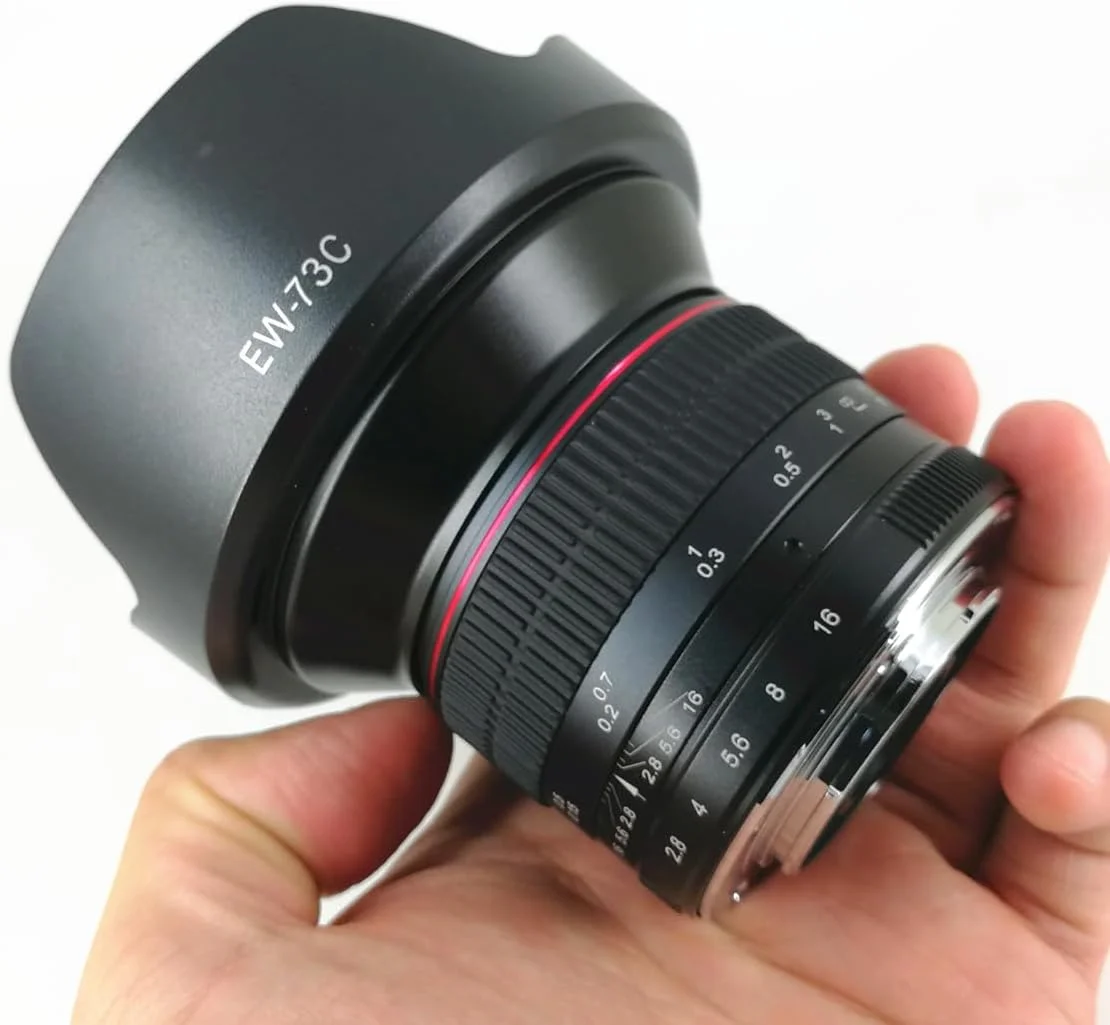 لنز زاویه باز 12 میلیمتری F2.8 دستی KaXINDAs برای دوربینهای بدون آینه اندروید، فوجیفیلم، کانن، المپوس و پاناسونیک f/2.8 (Canon EF-M) لنز زاویه باز 12 میلیمتری F2.8 دستی KaXINDAs برای دوربینهای بدون آینه اندروید، فوجیفیلم، کانن، المپوس و پاناسونیک f/2.8 (Canon EF-M)