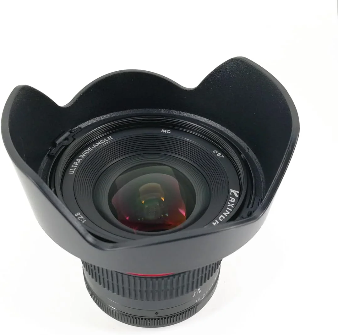 لنز زاویه باز 12 میلیمتری F2.8 دستی KaXINDAs برای دوربینهای بدون آینه اندروید، فوجیفیلم، کانن، المپوس و پاناسونیک f/2.8 (Canon EF-M) لنز زاویه باز 12 میلیمتری F2.8 دستی KaXINDAs برای دوربینهای بدون آینه اندروید، فوجیفیلم، کانن، المپوس و پاناسونیک f/2.8 (Canon EF-M)