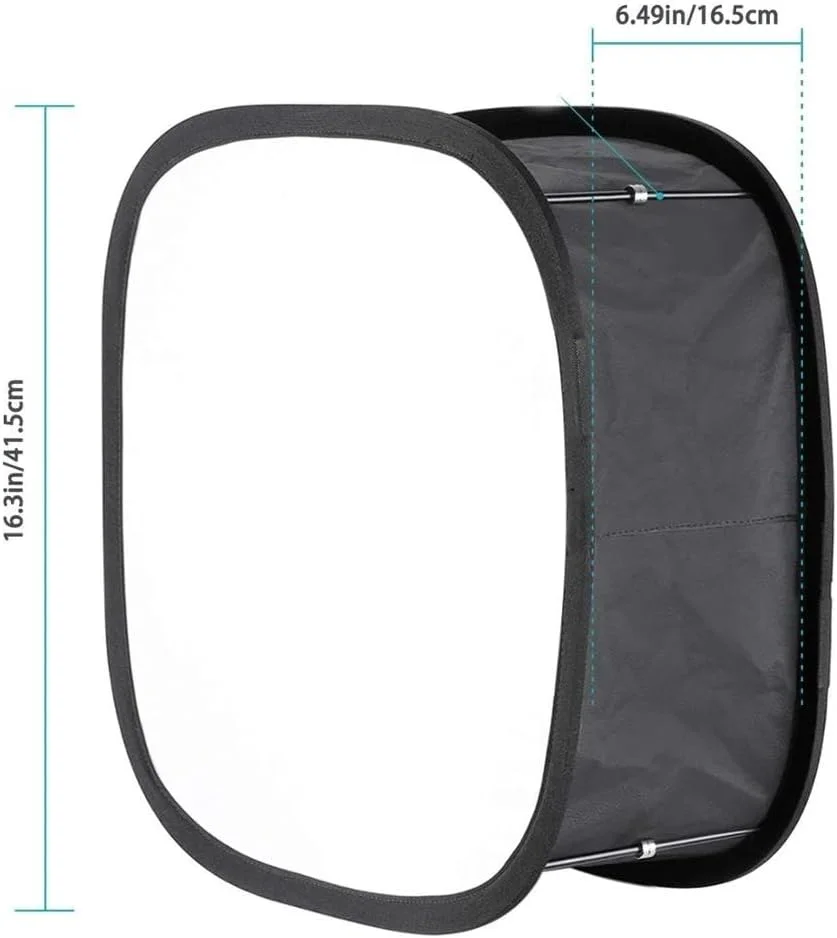 AECAM - پنل دیفیوزر سافت باکس فیلتر نرم تاشو برای نور ویدئویی ال ای دی YONGNUOs YN600L YN300 YN300III IV لوازم جانبی عکاسی (قرمز)