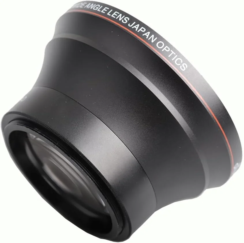 لنز زاویه باز حرفه ای 0.43x با قابلیت ماکرو Lightdow در اندازه های 49mm 52mm 55mm 58mm برای لنز دوربین کانن، نیکون و سونی