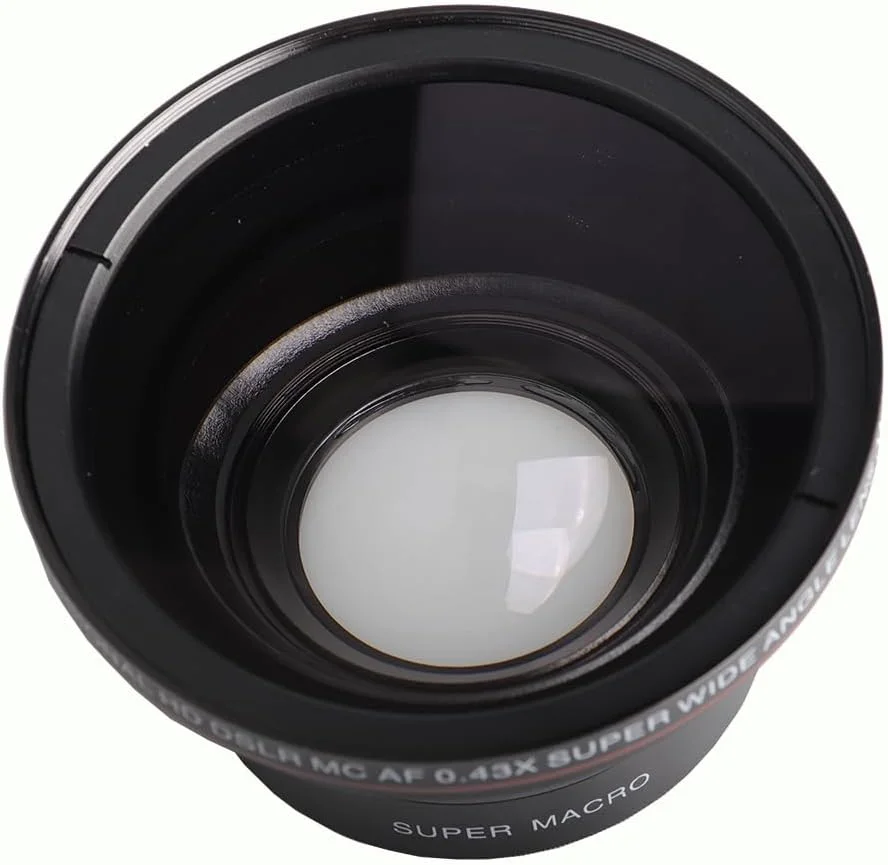 لنز زاویه باز حرفه ای 0.43x با قابلیت ماکرو Lightdow در اندازه های 49mm 52mm 55mm 58mm برای لنز دوربین کانن، نیکون و سونی