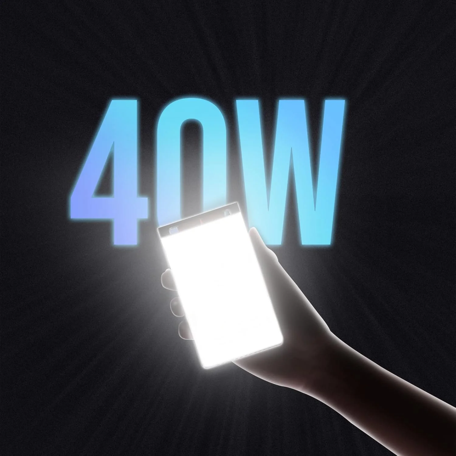 AECAM - چراغ های ال ای دی جیبی رسمی FIVERAY M40 40W، چراغ پرکننده دستی برای عکاسی و فیلمبرداری (M40 و دیفیوزر)