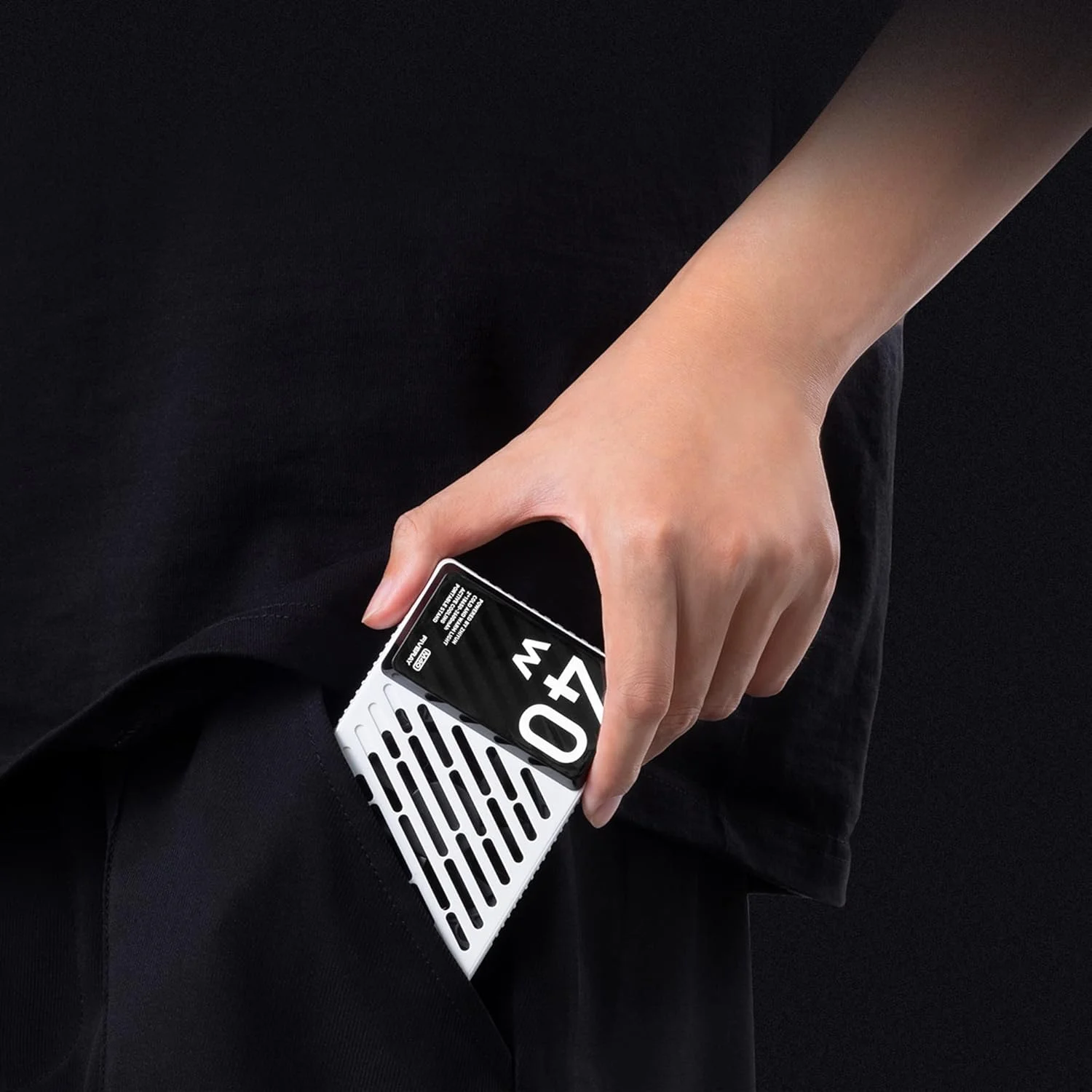 AECAM - چراغ های ال ای دی جیبی رسمی FIVERAY M40 40W، چراغ پرکننده دستی برای عکاسی و فیلمبرداری (M40 و دیفیوزر)