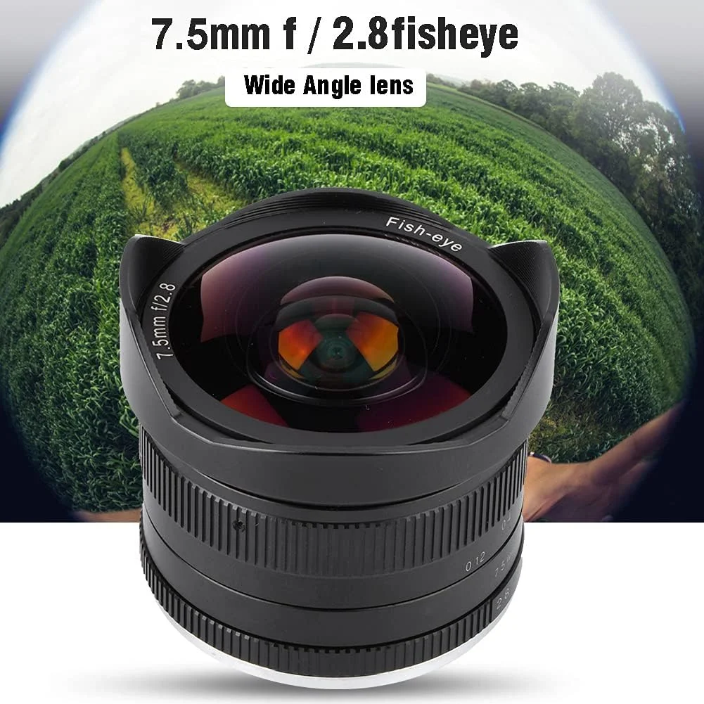 لنز واید انگل SYTR با فوکوس ثابت و پوشش چندگانه، برای دوربین های با مانت E EF-M FX M4/3 (درگاه Canon M) لنز واید انگل SYTR با فوکوس ثابت و پوشش چندگانه، برای دوربین های با مانت E EF-M FX M4/3 (درگاه Canon M)