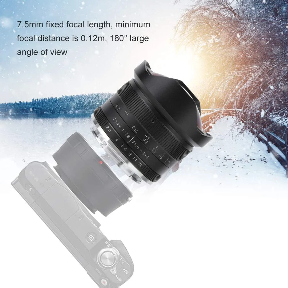 لنز واید انگل SYTR با فوکوس ثابت و پوشش چندگانه، برای دوربین های با مانت E EF-M FX M4/3 (درگاه Fuji FX) لنز واید انگل SYTR با فوکوس ثابت و پوشش چندگانه، برای دوربین های با مانت E EF-M FX M4/3 (درگاه Fuji FX)