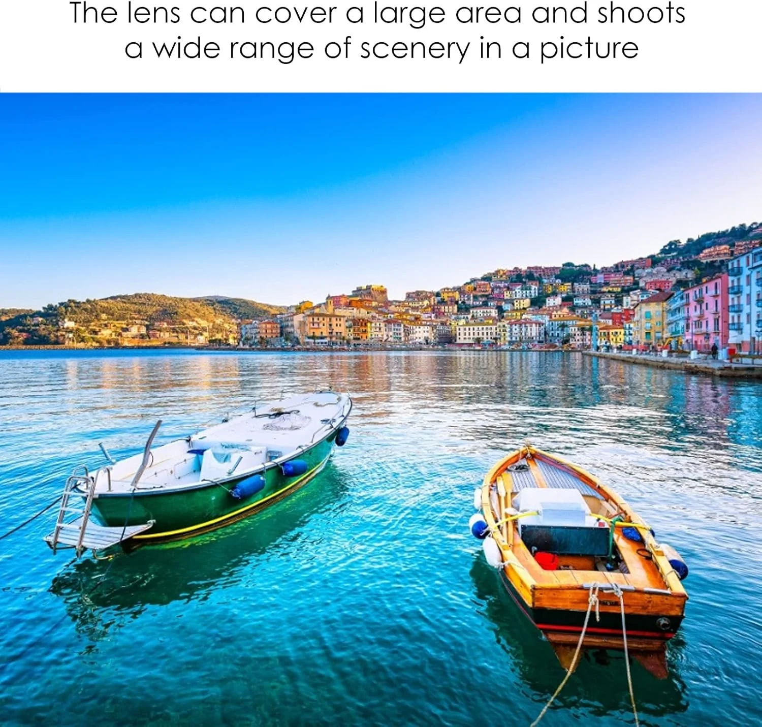 لنز زاویه باز با فوکوس دستی به همراه کیف نگهداری برای فعالیت های خارج از منزل