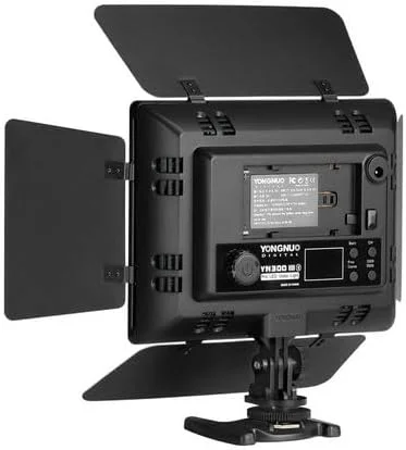 AECAM - نور ویدئویی LED حرفه ای YN300 III YN-300 lIl 5500K CRI95+ به همراه کنترل از راه دور، پشتیبانی از آداپتورهای برق AC و کنترل از راه دور АРР