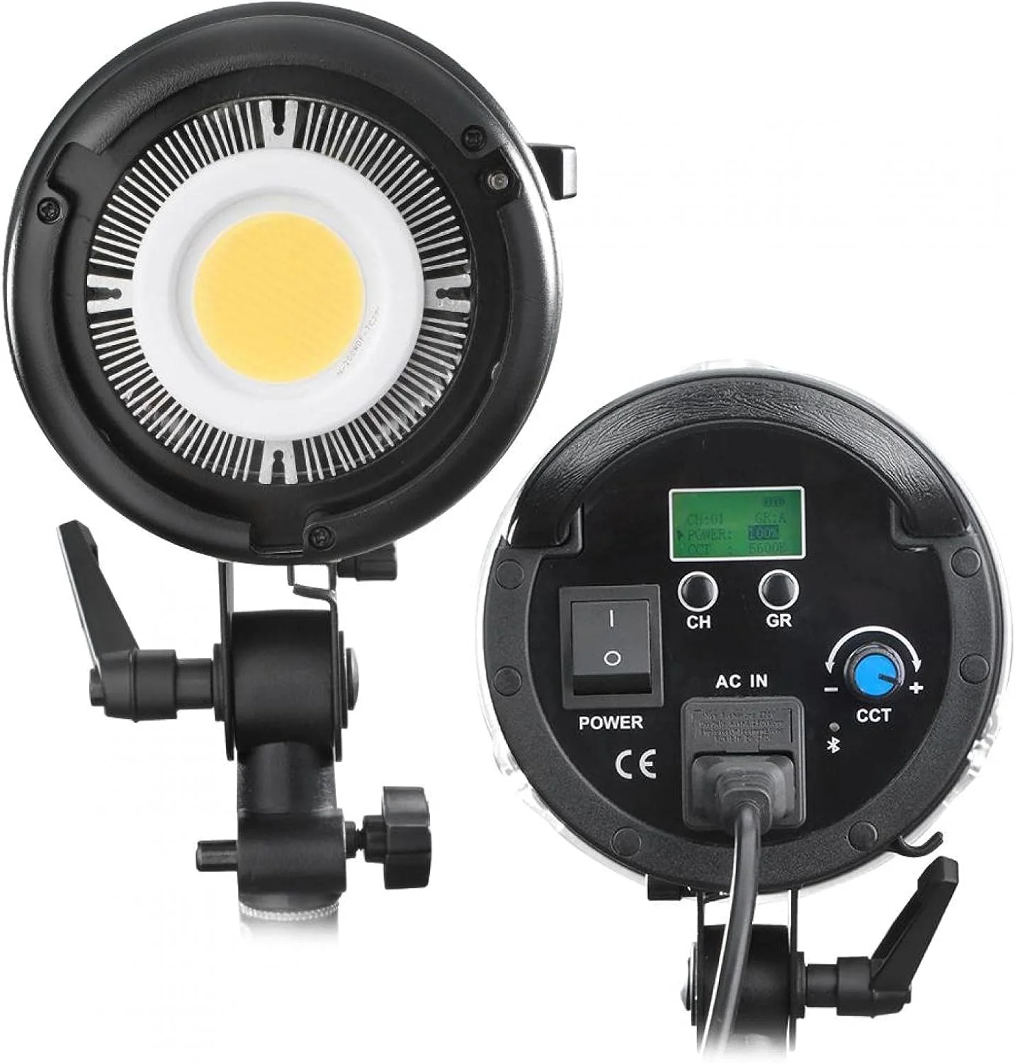 نور ویدئویی آلیاژ آلومینیوم با کنترل از راه دور 2.4G، برای مانت Bowens CRI95 TLCI95 (LED-1500BⅡ، استاندارد بریتانیا 90-240V، ترجمه)