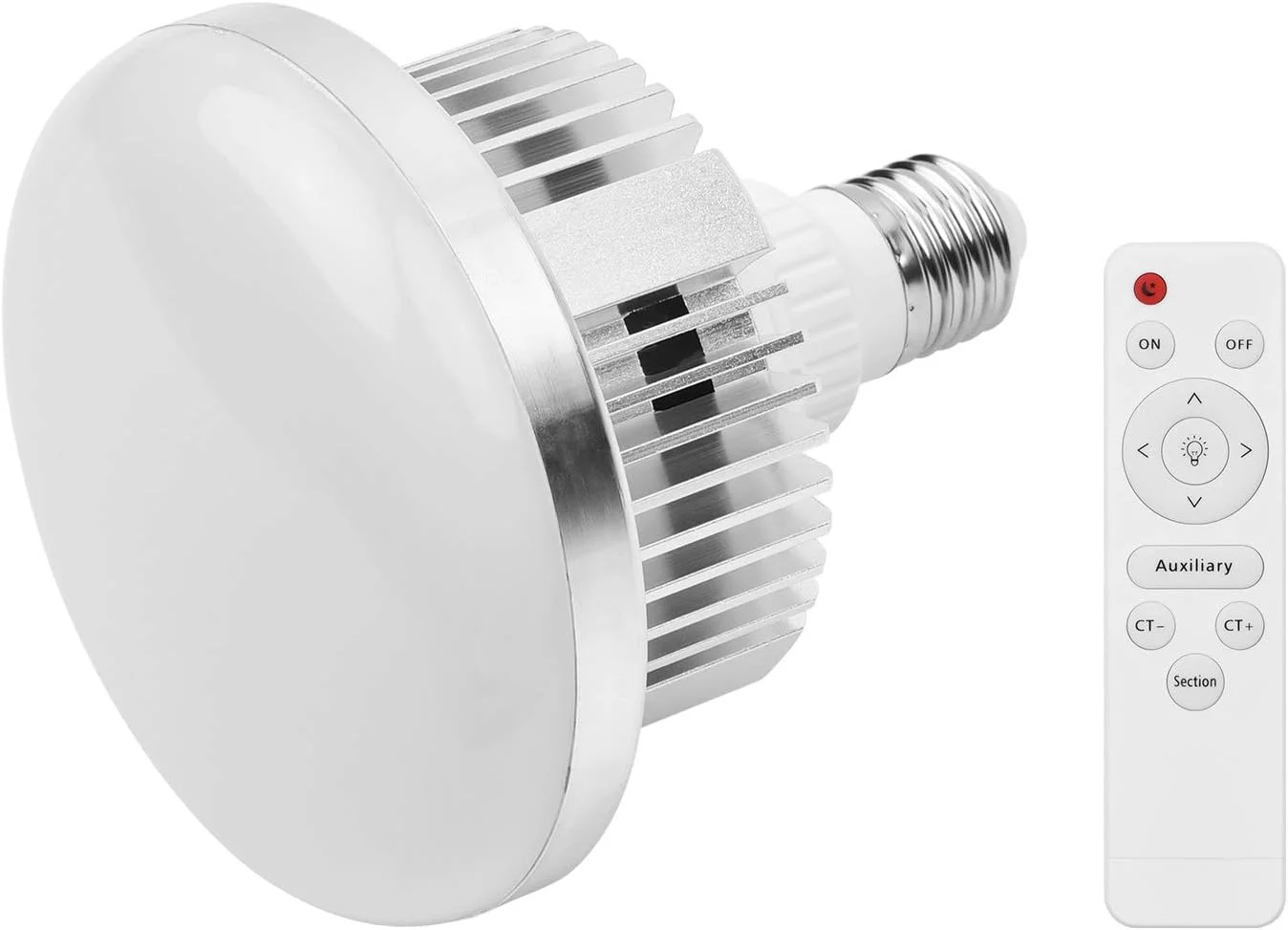 لامپ ال ای دی 45 وات ANEY، لامپ ال ای دی 45 وات E27 نور ویدیویی دو رنگ 3000K-6000K با کنترل از راه دور ولتاژ گسترده AC110~235V برای عکاسی پرتره استودیویی نورپردازی منزل