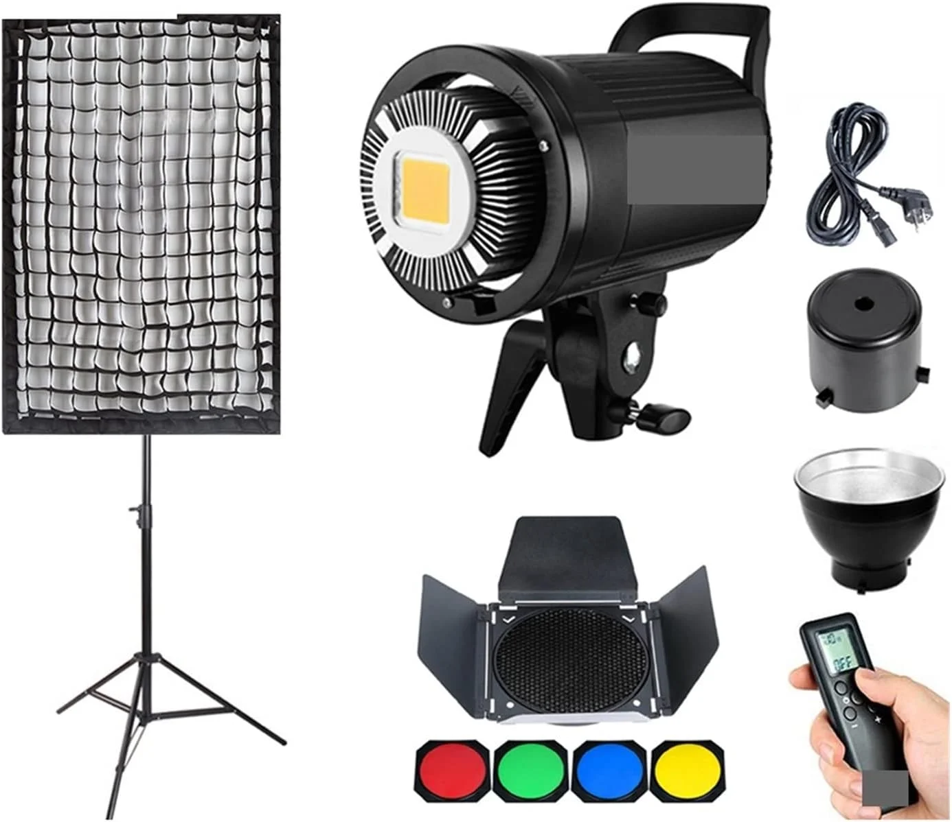 لایت باکس عکاسی LED نور ویدئو 5600K نسخه سفید، نور مداوم ویدئویی، پایه برای استودیو ویدئو Leunlee