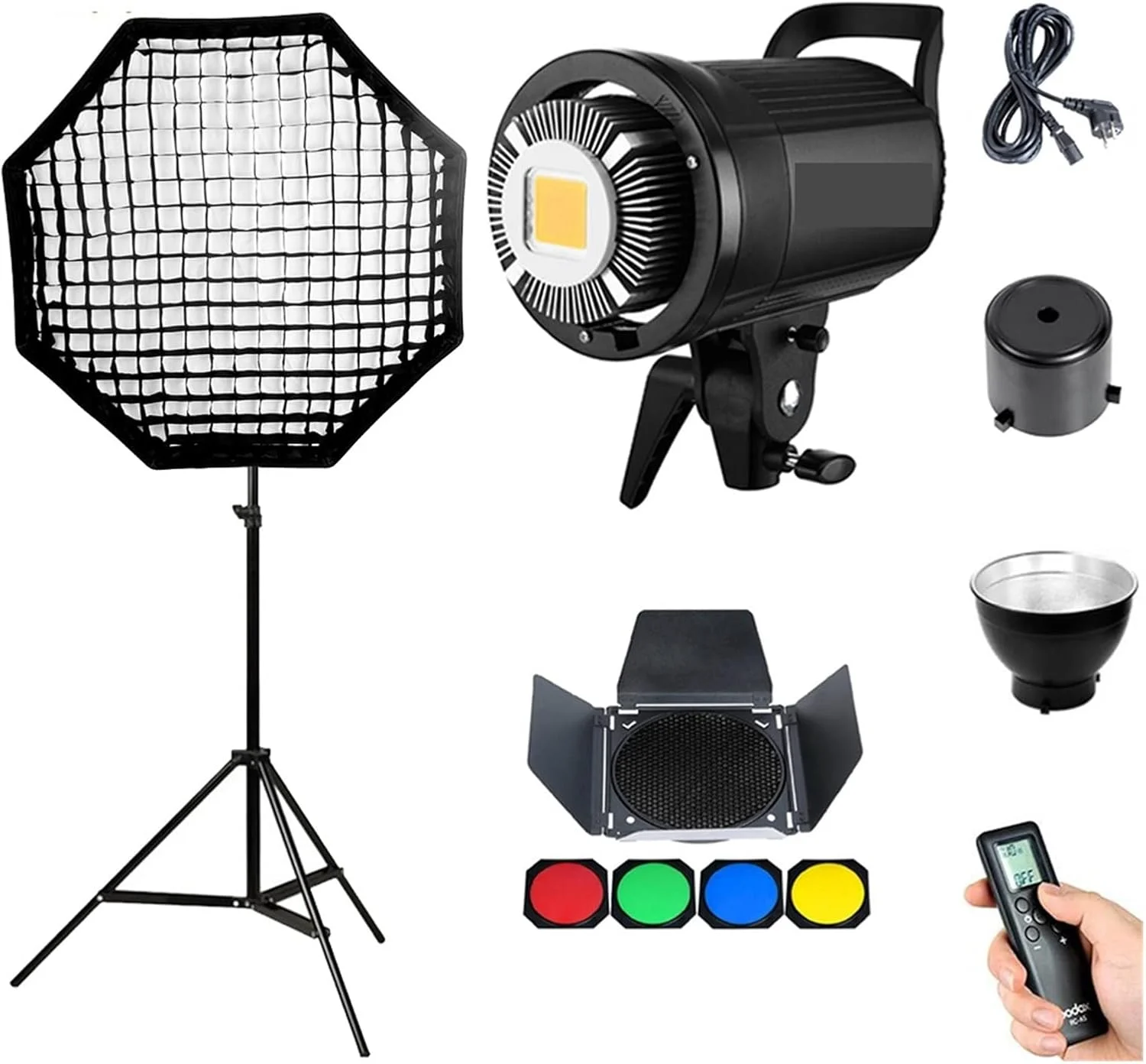 لایت باکس عکاسی LED نور ویدئو 5600K نسخه سفید، نور مداوم ویدئویی، پایه برای استودیو ویدئو Leunlee