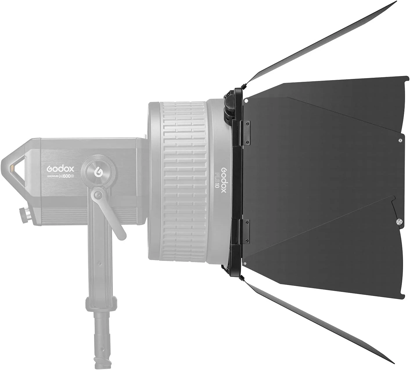 نورپردازی سد نوری، LB-02 درب انبار اصلاح کننده نور ویدئویی LED 10 اینچی با مانت بوئنز برای عکاسی پرتره ویدئویی