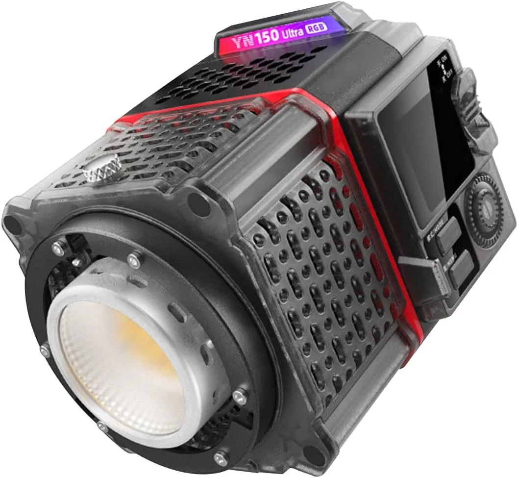 نور ویدئویی ال ای دی 150 واتی Bewinner با کنترل از طریق اپلیکیشن، نورپردازی خروجی مداوم قابل حمل، 6680 لوکس 2000K-10000K، نورپردازی قابل حمل برای عکاسی، ویدئو استودیویی، دارای 31 جلوه ویژه داخلی (پلاگین UK)