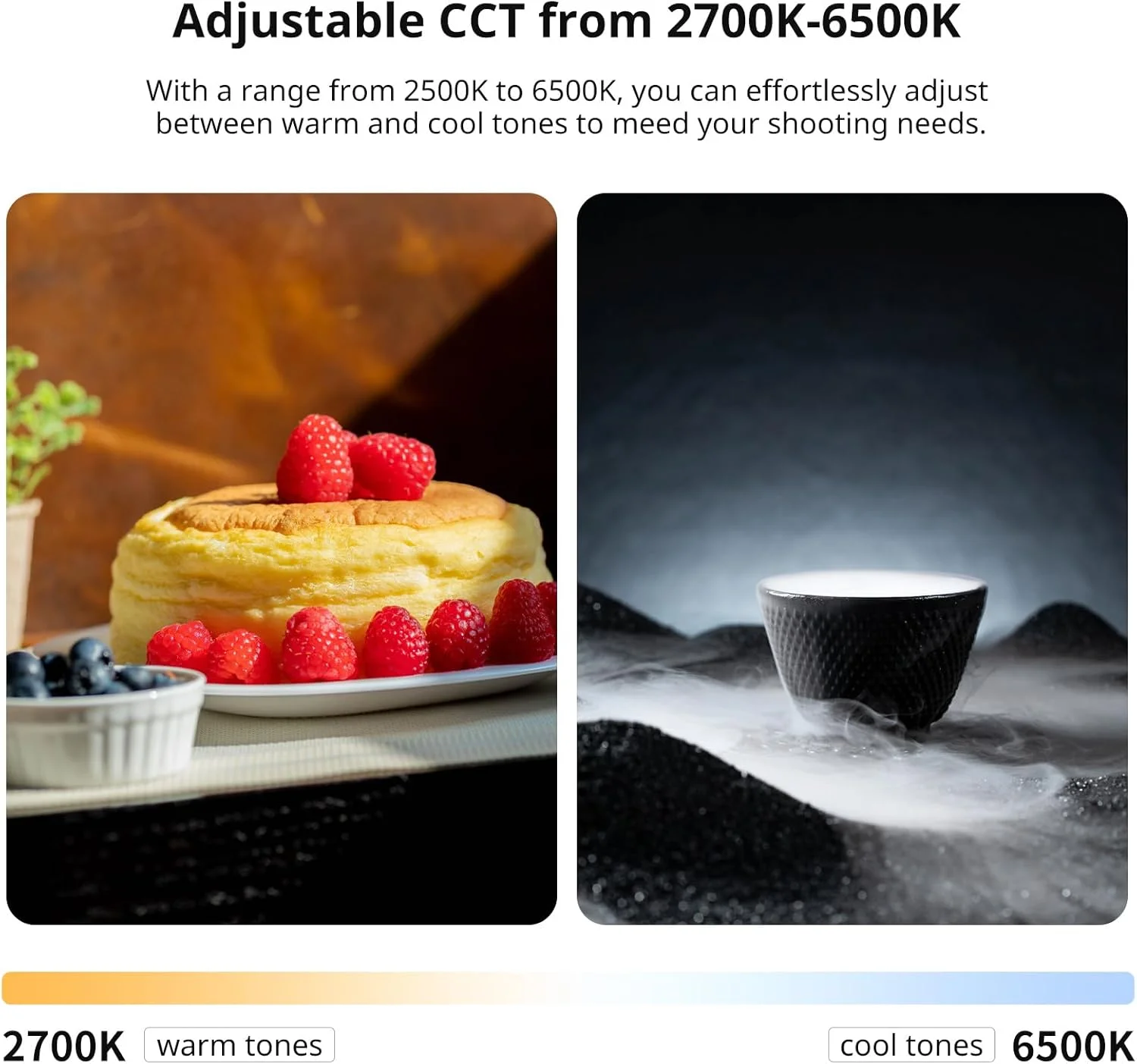 نور تیوب بادی دو رنگ Ulanzi UA12، نور LED تاشو برای عکاسی، 2700K-6500K، میله نور عکاسی قابل شارژ 12W 2500mAh با مانت 1/4 اینچی، میله چراغ LED برای فیلمبرداری