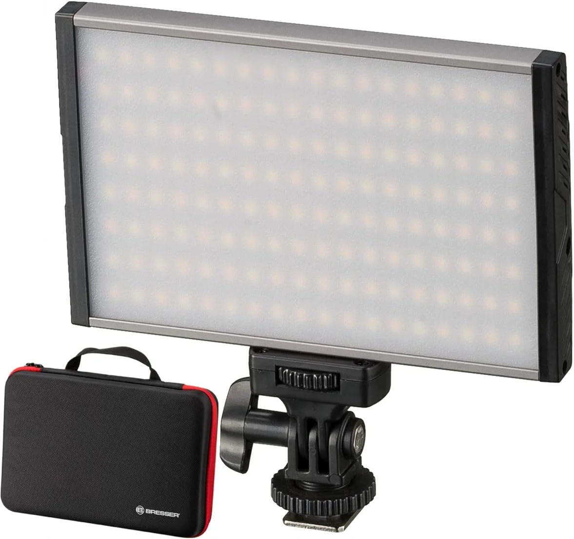 نور ویدئویی LED دو رنگ BRESSER PT Pro 15B به همراه کیف