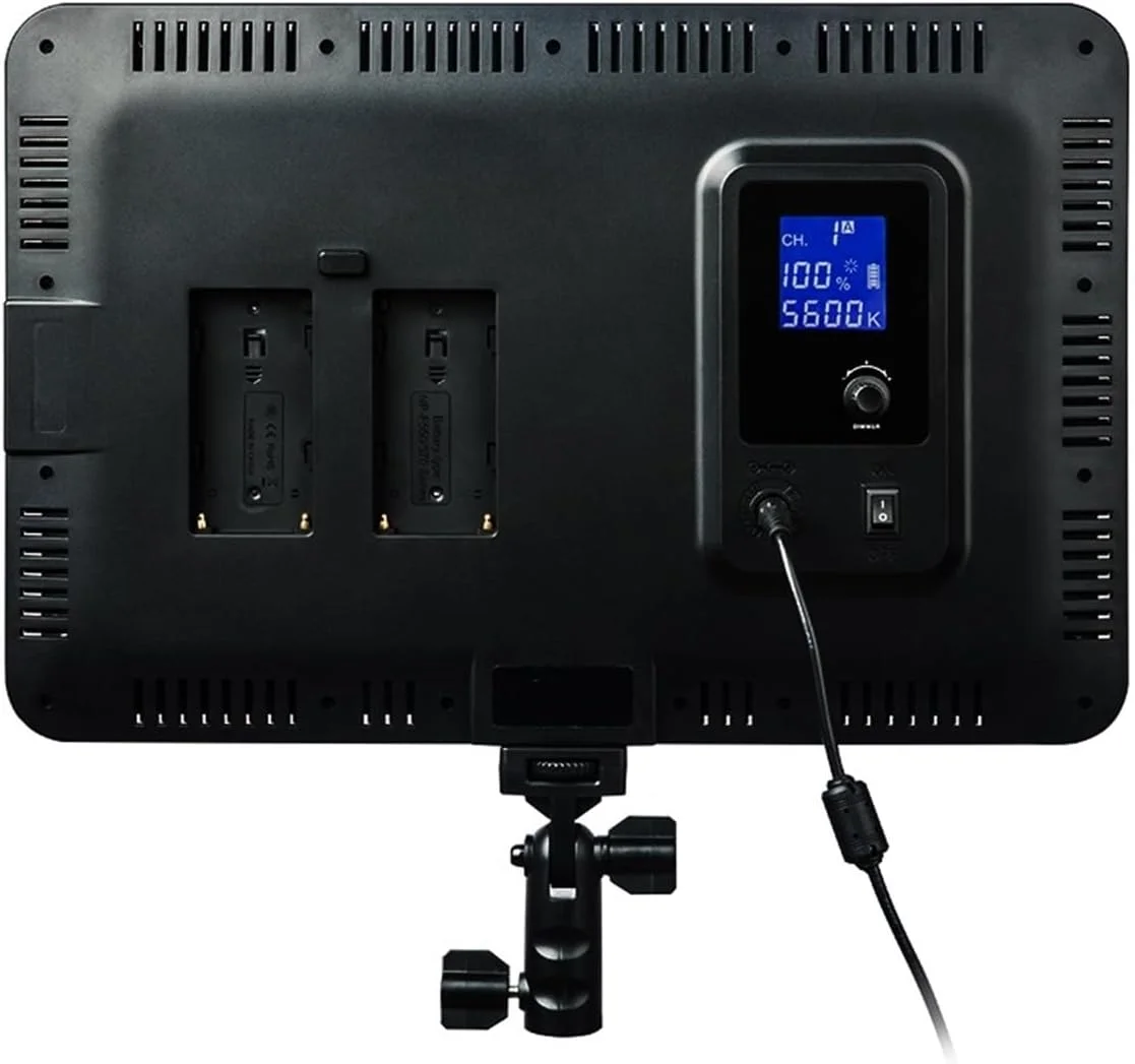 نور ویدئویی استودیویی ال ای دی دوربین CDFVFA VL-400T 40W دو رنگ با قابلیت تنظیم نور + کنترل از راه دور برای کمک به فیلمبرداری