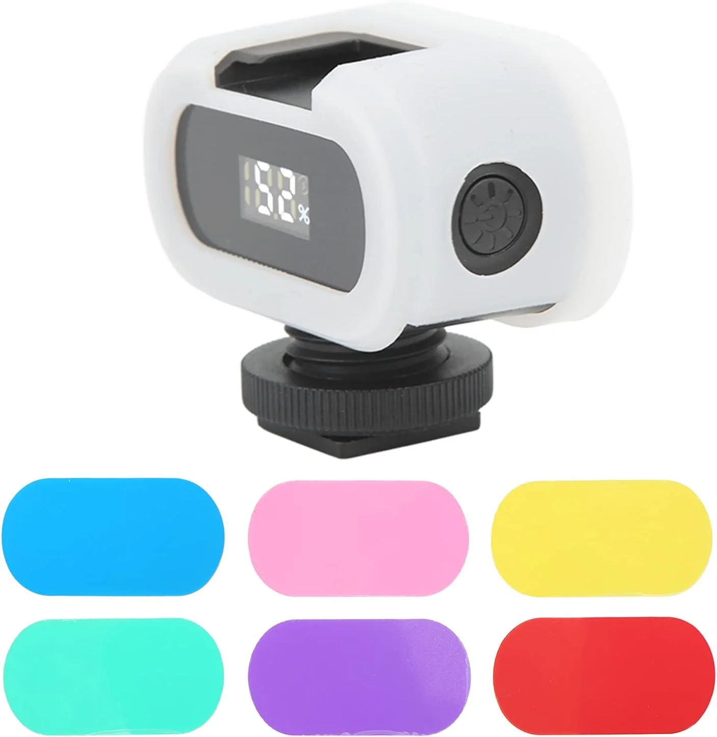 نور دوربین، شارژ نوع C، نور نرم RGB با 6 رنگ، مینی ویدیو برای عکاسی زنده، دوربین مینی سایز با کاربرد گسترده برای عکاسی استودیویی، ویدیوی یوتیوب، نورپردازی کنفرانس