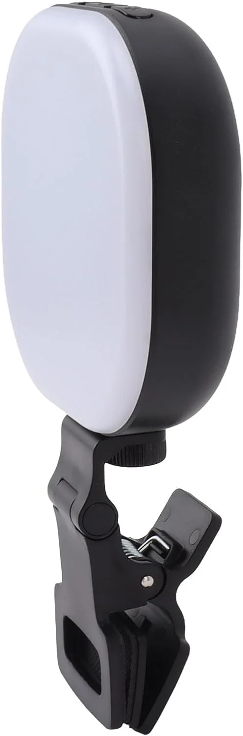 نور سلفی CHICIRIS، پنل نور LED گیره/نگهدارنده، قابل شارژ با 5 سطح روشنایی برای آرایش، سلفی، تماس های ویدیویی