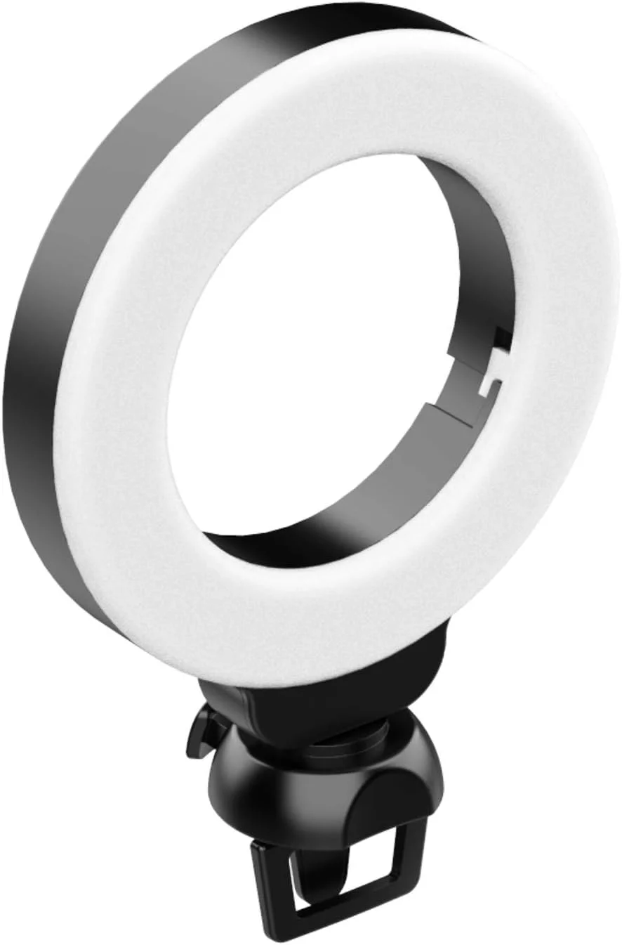 نور حلقه ای ال ای دی کوچک 4 اینچی گیره ای برای لپ تاپ، نورپردازی کنفرانس ویدیویی، 3 حالت نورپردازی 3200K-6500K، با قابلیت تنظیم نور، تغذیه از طریق USB برای پخش زنده، آموزش آنلاین و جلسات نور حلقه ای ال ای دی کوچک 4 اینچی گیره ای برای لپ تاپ، نورپردازی کنفرانس ویدیویی، 3 حالت نورپردازی 3200K-6500K، با قابلیت تنظیم نور، تغذیه از طریق USB برای پخش زنده، آموزش آنلاین و جلسات