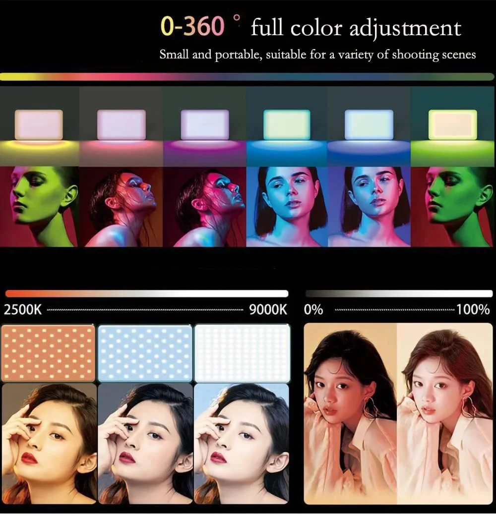 نورپردازی کنفرانس ویدیویی 3000mAh، نور ملایم برای کنفرانس ویدیویی، نور زوم برای لپ تاپ با گیره، نور کامپیوتر با قابلیت تنظیم شدت نور برای جلسات زوم، نور وب کم با 3 حالت، نور لپ تاپ