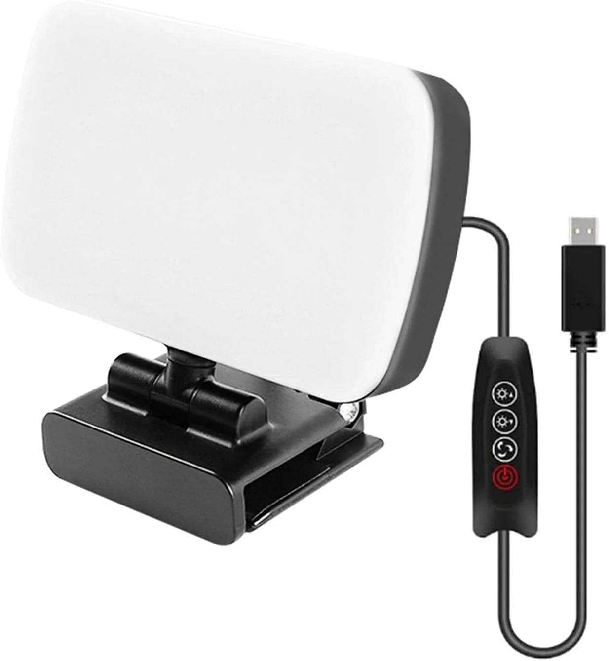 نورپردازی کنفرانس ویدیویی، نور سلفی برای لپ تاپ، نور ال ای دی برای پخش زنده کنفرانس ویدیویی، نور قابل حمل و قابل تنظیم