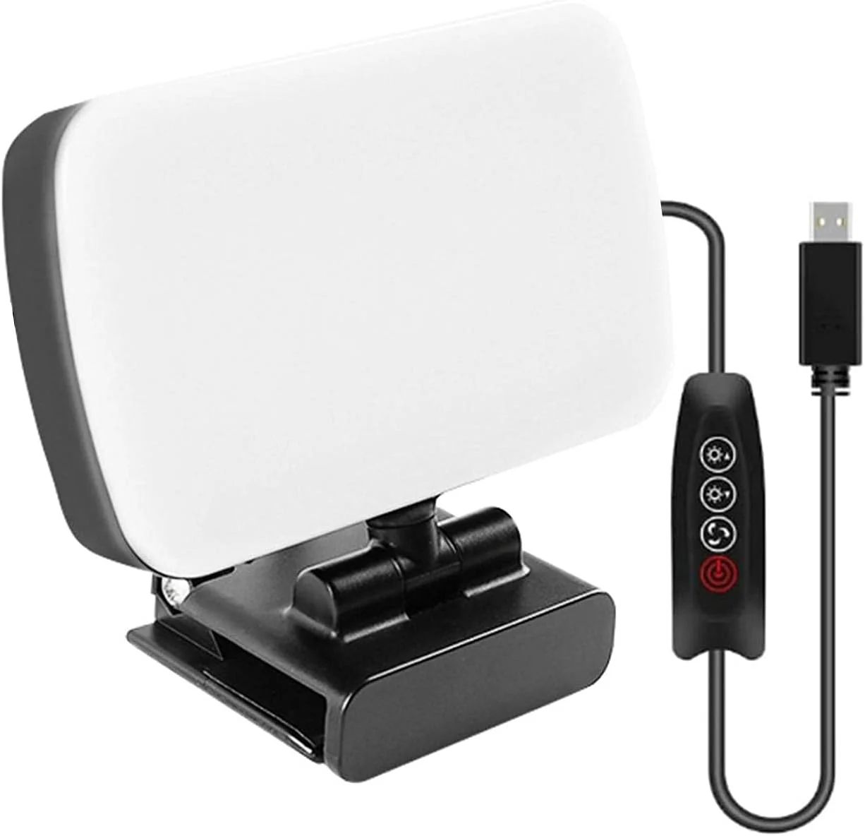 نورپردازی کنفرانس ویدیویی، نور سلفی برای لپ تاپ، نور ال ای دی برای پخش زنده کنفرانس ویدیویی، نور قابل حمل و قابل تنظیم