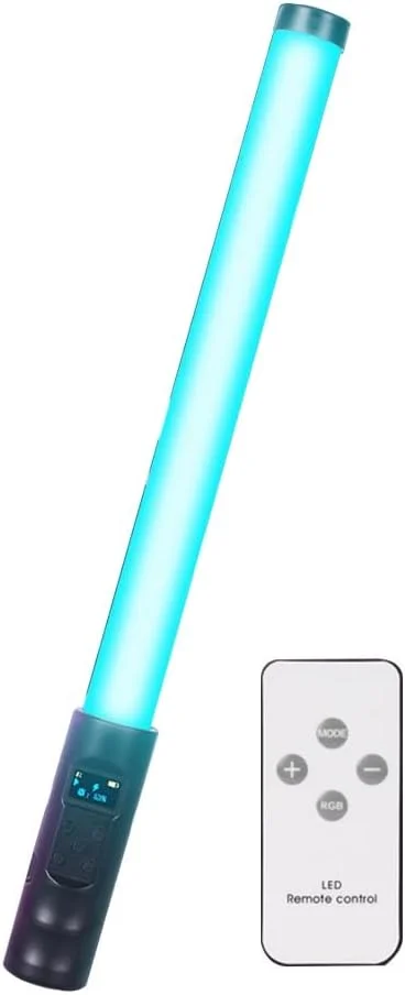 چراغ LED RGB میله ای برای ویدیو با کنترل از راه دور، کیت نورپردازی استودیویی با 7 جلوه نوری، لوله نور دستی برای نورپردازی تکمیلی ویدیو در استودیو