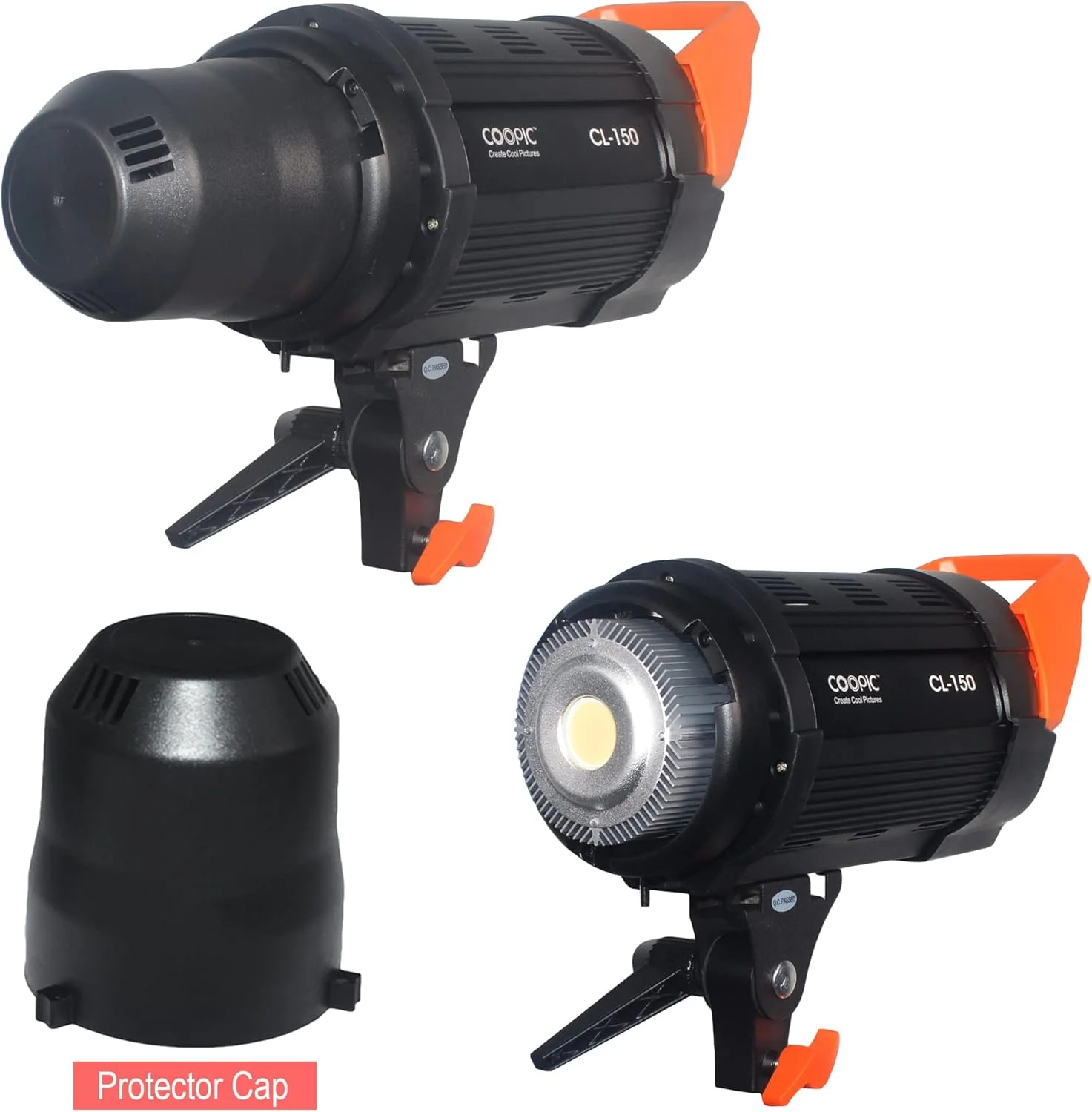 نور ویدئویی LED قابل تنظیم COOPIC CL-150، نور سفید متعادل 3200K یا 5600K، CRI بالا، کنترل از راه دور 2.4G برای ضبط ویدئو، عکاسی کودک، عکاسی در فضای باز