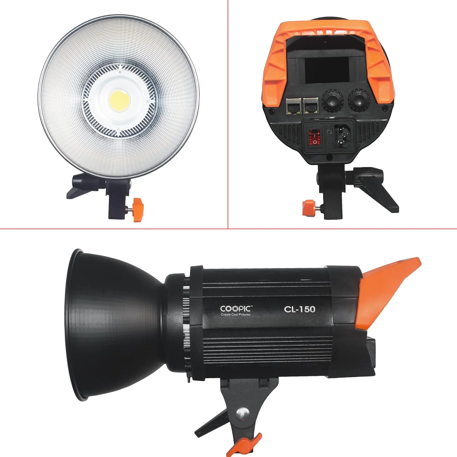 نور ویدئویی LED قابل تنظیم COOPIC CL-150، نور سفید متعادل 3200K یا 5600K، CRI بالا، کنترل از راه دور 2.4G برای ضبط ویدئو، عکاسی کودک، عکاسی در فضای باز