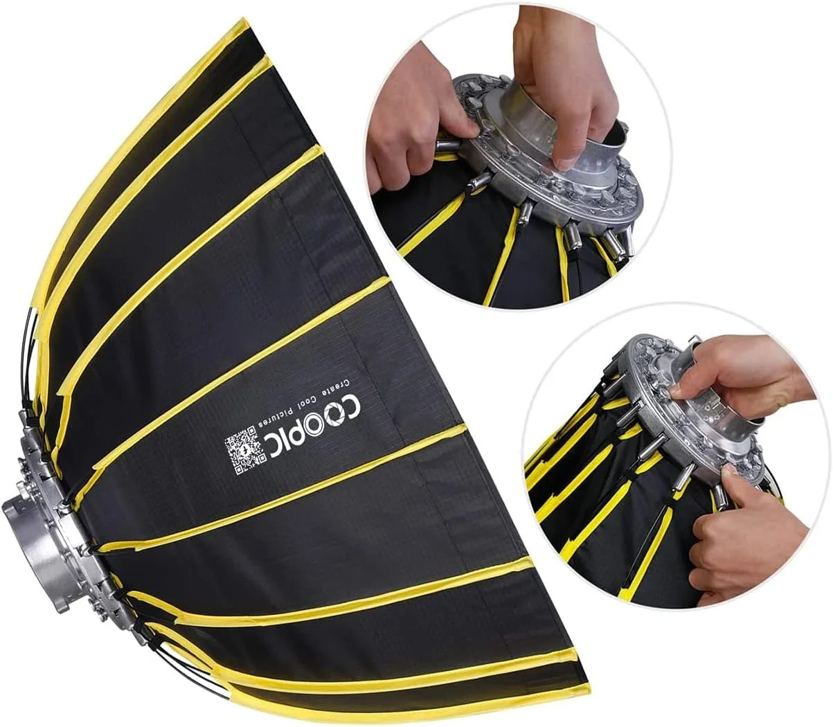 کیت نور ویدئویی LED قابل تنظیم COOPIC CL-150 شامل سافت باکس و پایه نور برای نورپردازی استودیوی عکس و فیلم، ضبط ویدئو، عکاسی کودکان، عکاسی در فضای باز