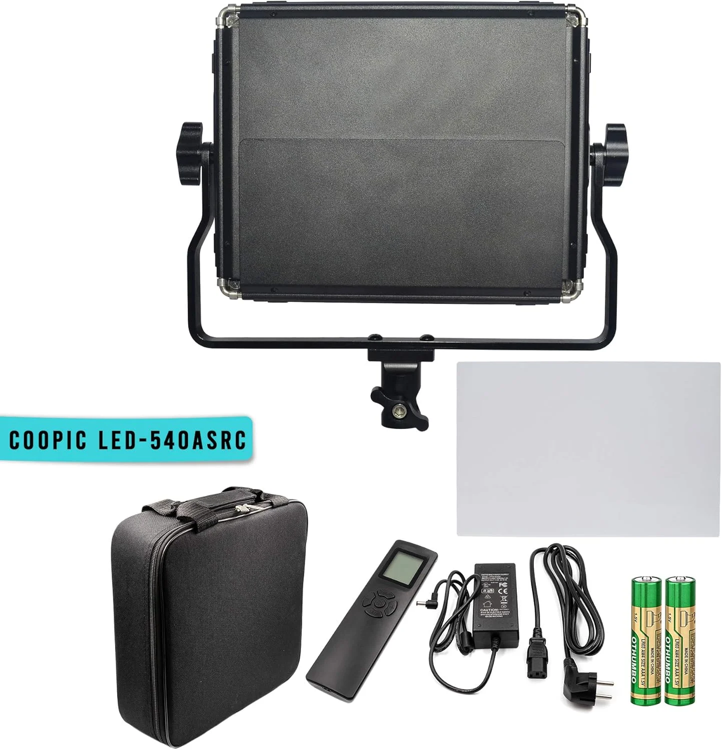 پنل نور ال ای دی دو رنگ LED-540ASRC با دمای رنگی 3200K-5600K برای مصاحبه استودیویی CRI95 لومن 3400 LUX - بدنه فلزی نورپردازی عکاسی و فیلمبرداری در فضای باز