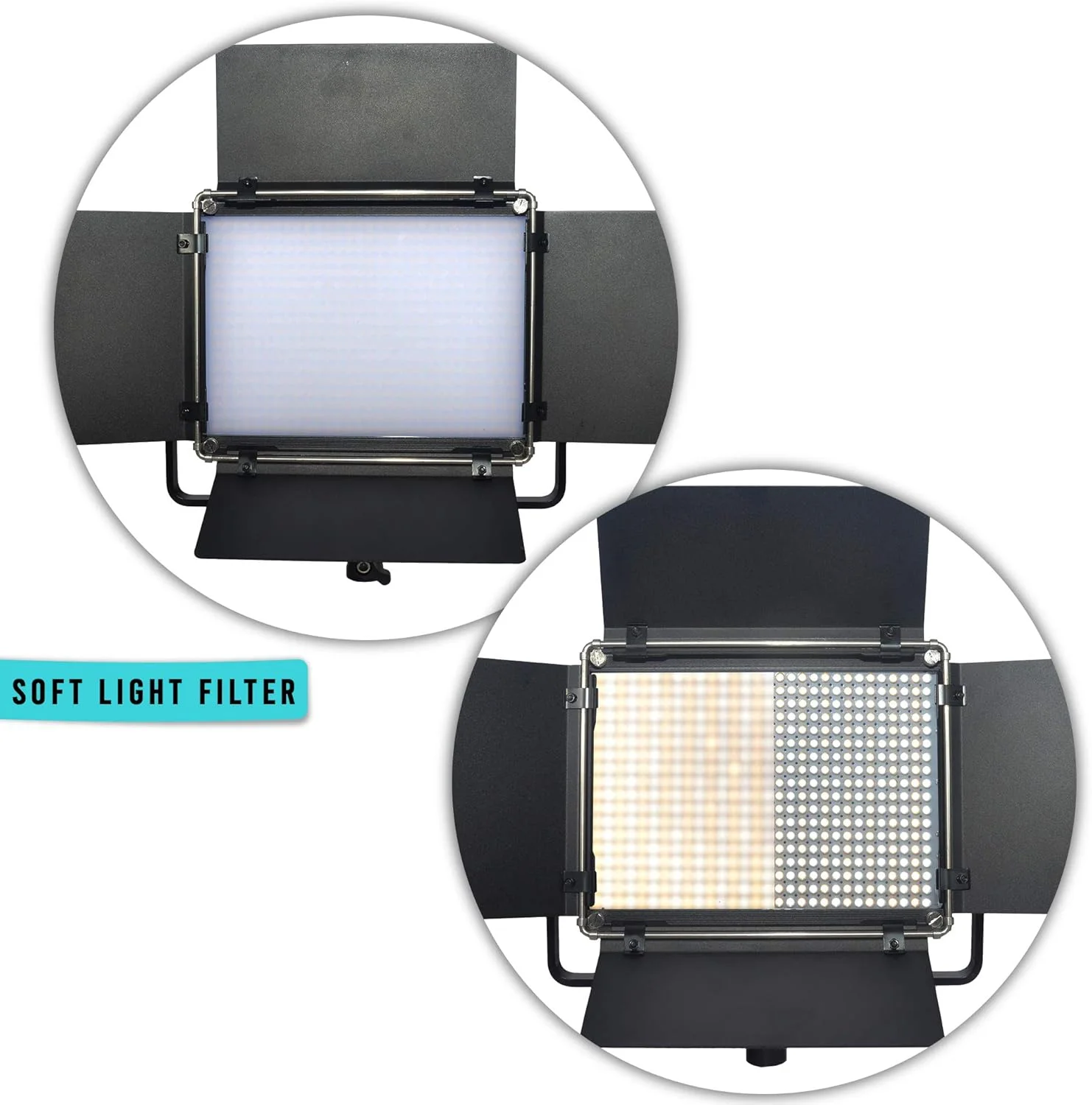 پنل نور ال ای دی دو رنگ LED-540ASRC با دمای رنگی 3200K-5600K برای مصاحبه استودیویی CRI95 لومن 3400 LUX - بدنه فلزی نورپردازی عکاسی و فیلمبرداری در فضای باز