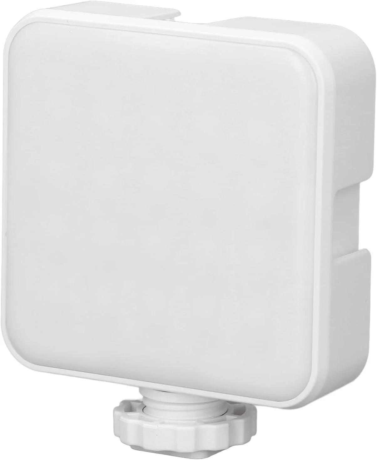 نور ویدئویی RGB قابل حمل Cryfokt برای عکاسی، LED تمام رنگی با دمای رنگی 3000 تا 6500 کلوین، باتری قابل شارژ برای ساخت ویدیوهای کوتاه ABS/سفید (سفید)