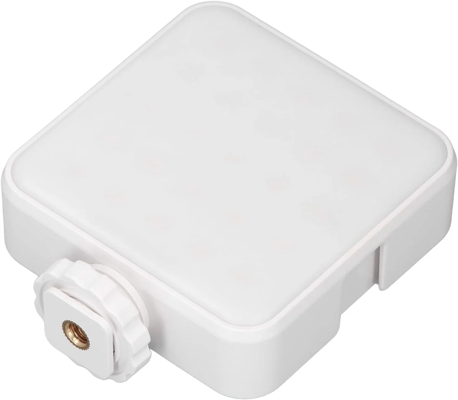 نور ویدئویی RGB قابل حمل Cryfokt برای عکاسی، LED تمام رنگی با دمای رنگی 3000 تا 6500 کلوین، باتری قابل شارژ برای ساخت ویدیوهای کوتاه ABS/سفید (سفید)