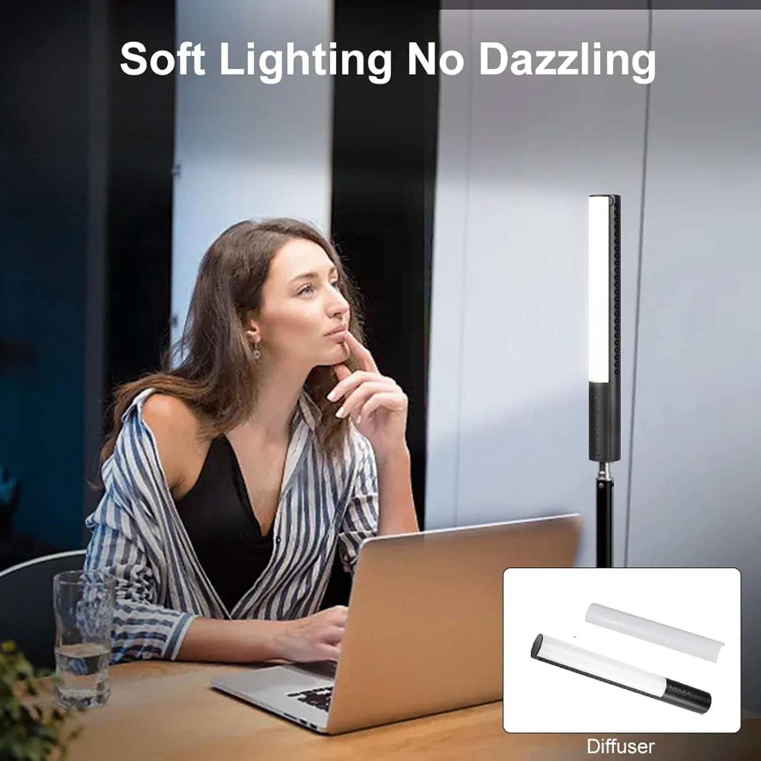 چراغ ال ای دی RGB حرفه ای 20 واتی Cryfokt با تنظیم 36000 رنگ و باتری بادوام، برای تولید تصاویر و فیلم ها