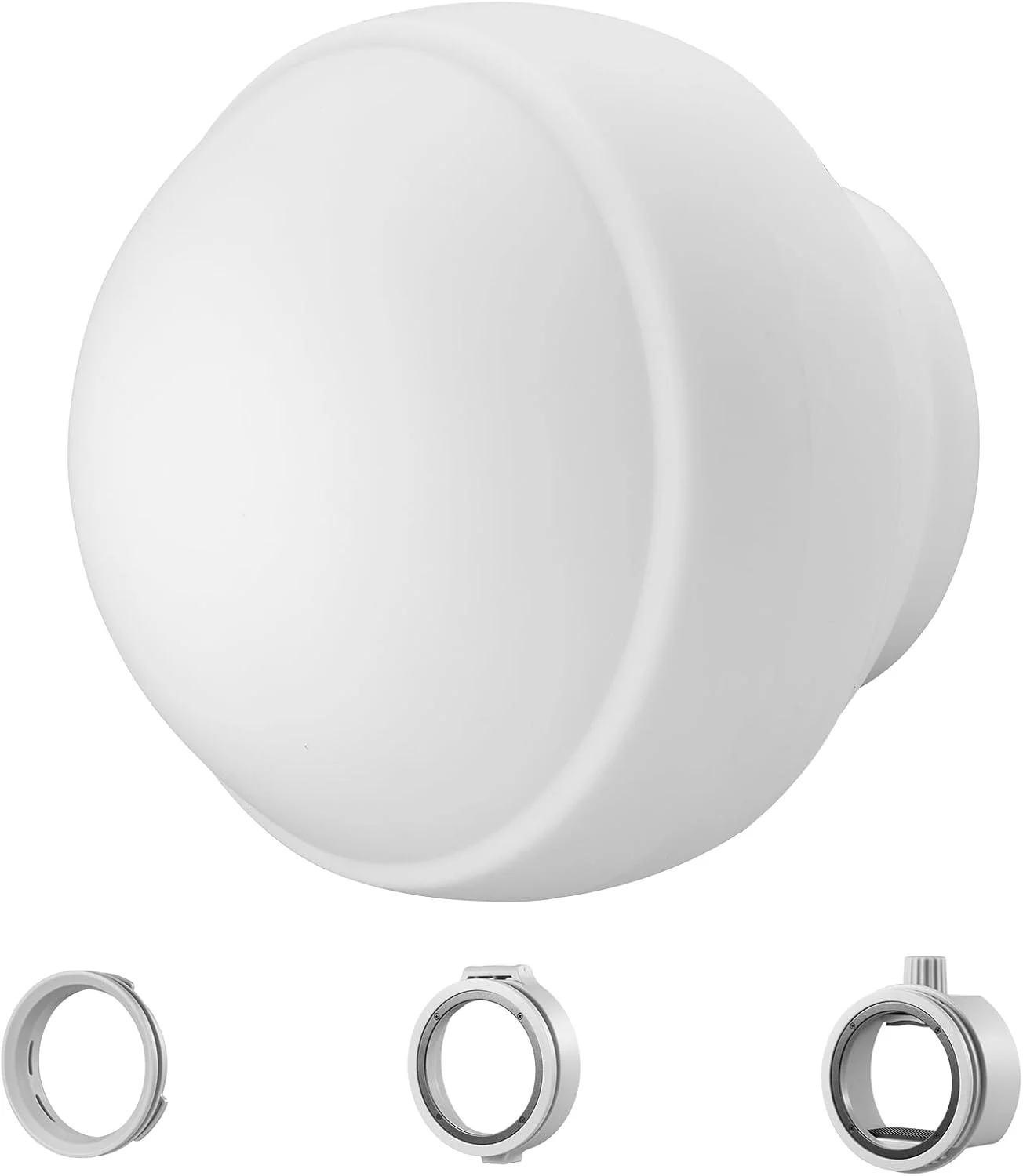 گودکس ML-CD15 دیفیوزر گنبدی فلاش، دیفیوزر نور نرم تاشو با 3 آداپتور برای AD200 AD200Pro V1 TT685 V860III TT600 AD300Pro AD400PRO اسپیدلایت، ML30 ML60 چراغ های ویدئویی