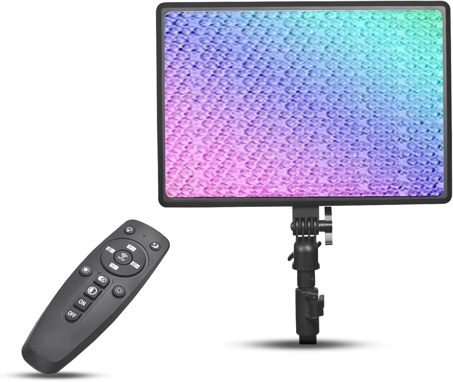 نور ویدئویی LED حرفه ای Digitek با جلوه های دو رنگ و RGB و ریموت کنترل D556 RGB
