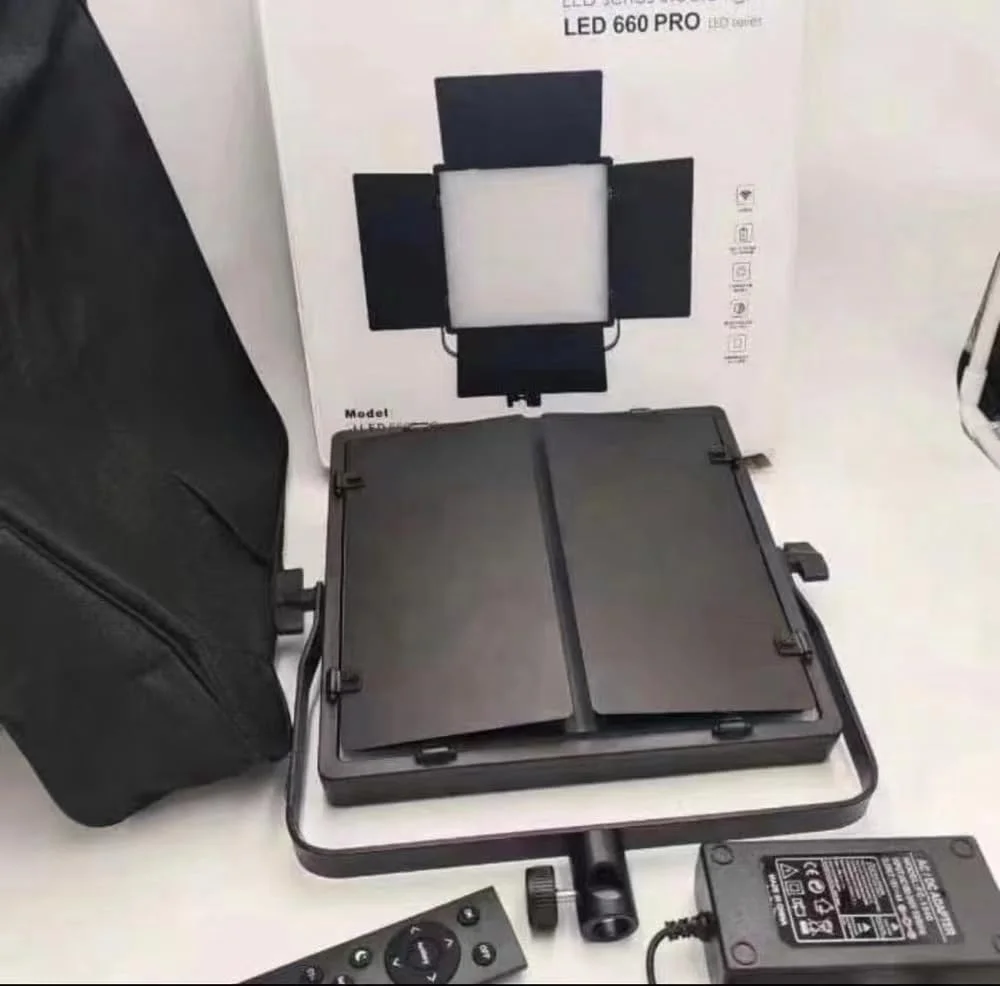 نور ویدئویی LED، سطح فیلم RGB+، کنترل کم نور، کیت نورپردازی قابل حمل، پایه نور و کیف حمل، نورپردازی استودیو و ویدئو