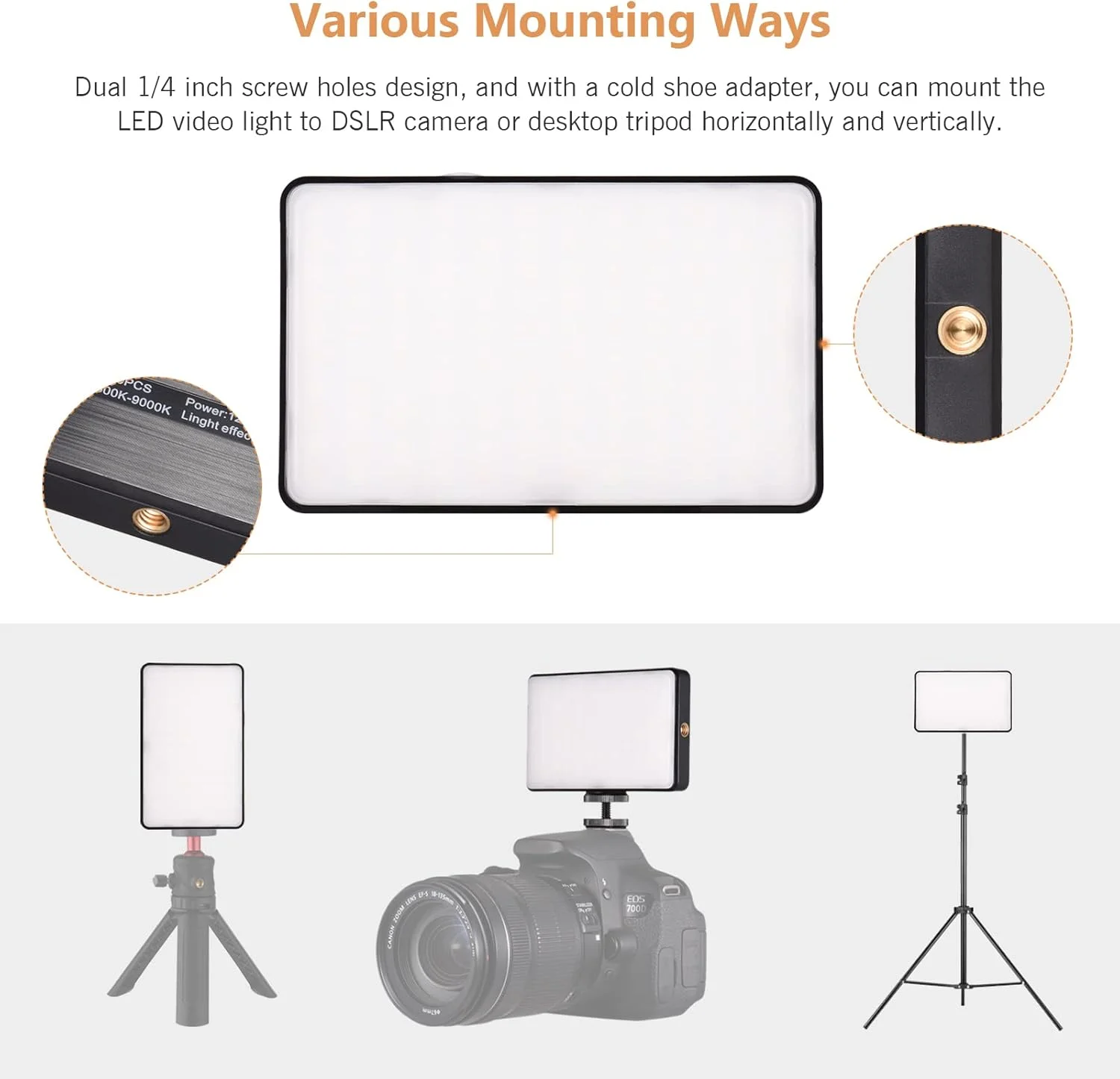 چراغ عکاسی Domary، نور ویدئویی LED جیبی ST120 قابل شارژ با نور پرکننده دمای دو رنگ 2500K-9000K با قابلیت تنظیم نور CRI95+ به همراه پخش کننده سیلیکونی و 6 عدد فیلتر رنگی برای عکاسی از محصولات و ولاگ